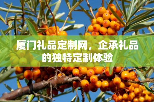 厦门礼品定制网，企承礼品的独特定制体验